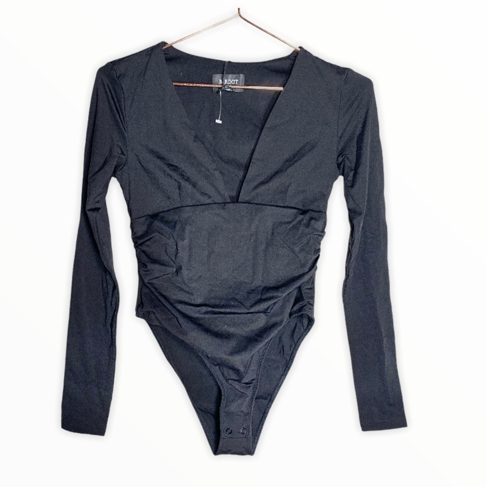 BARDOT V-Neck Long Sleeve Bodysuit Sz. S/M